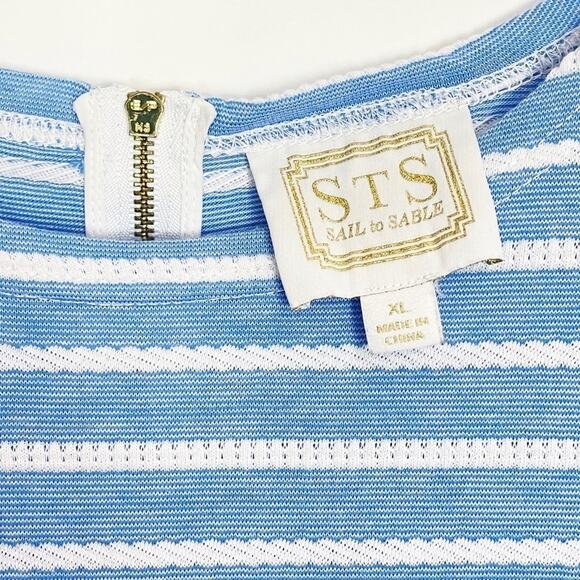 Sail To Sable Blue Striped Dress - Picture 3 of 10